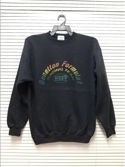 Other Designers United Colors Of Benetton - VINTAGE 90s BENETTON FORMULA 1 RACING TEAM PULLOVER SWEATS