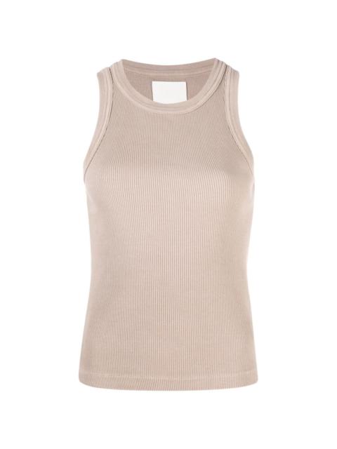 sleeveless ribbed top
