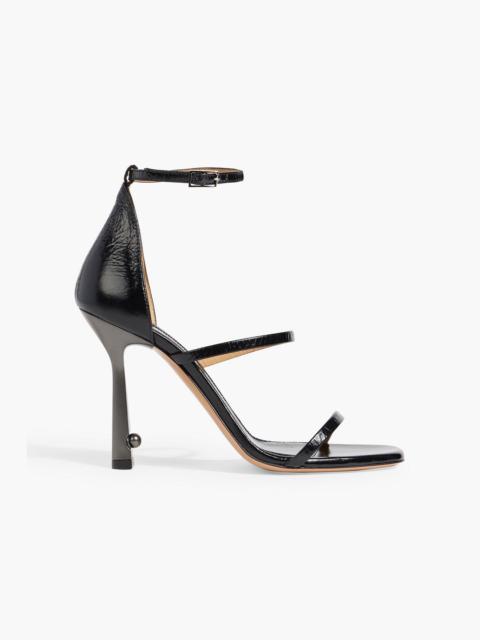 Off-White Lollipop textured-leather sandals