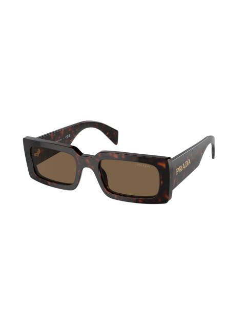 Prada Prada Polarized Rectangular Ladies Sunglasses PR A07S 16N5Y1 52