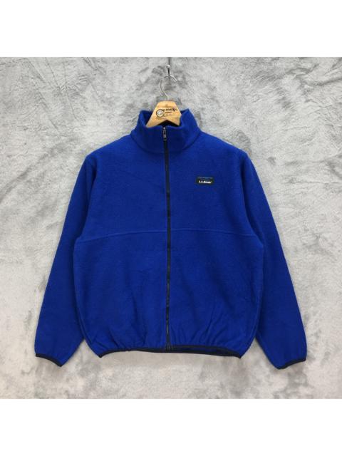 Other Designers Vintage - Vintage L.L. Bean Deep Pile Blue Fleece Jacket #5435-190