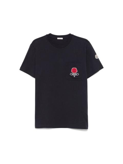 Moncler logo-embroidered T-shirt