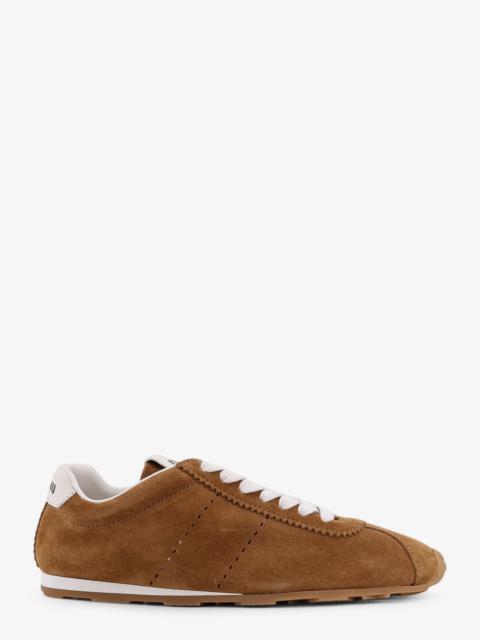 Miu Miu Plume Low-Top Suede Sneakers