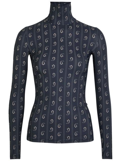 TORY BURCH Tory Burch Printed Stretch-polyamide top