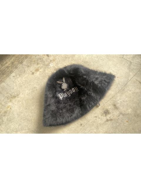 Other Designers Playboy fur bucket hat