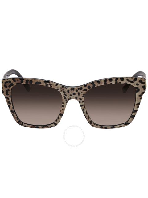 Dolce & Gabbana Dolce and Gabbana Brown Gradient Square Ladies Sunglasses DG4384 316313 53