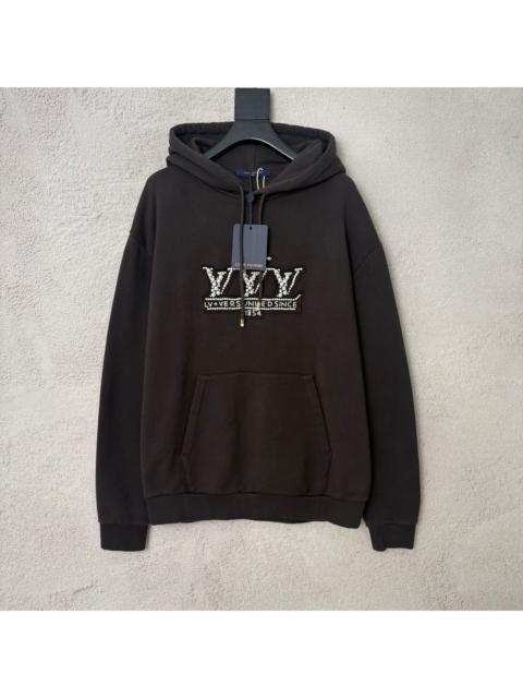 Louis Vuitton Louis Vuitton LV SS25 Rhinestone Logo Hoodie