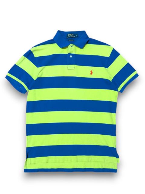 Polo Ralph Lauren Ralph Lauren Polo T Shirt Cotton Mesh Stripe Blue Green Y2K