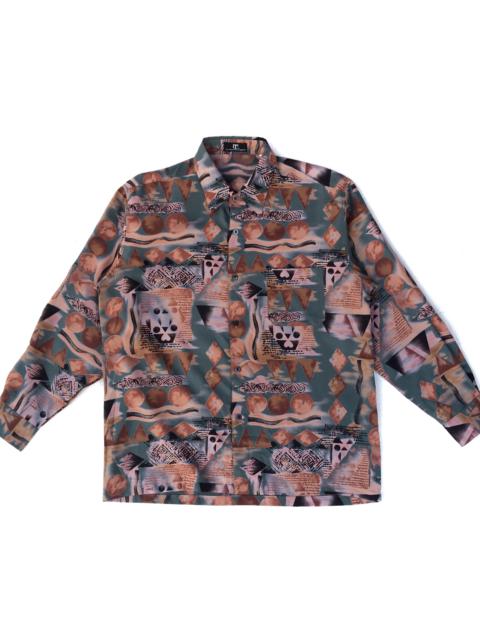Other Designers Vintage - Vintage Garanzia Printed Luxury Oversized Shirt Button Up