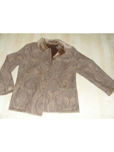 Other Designers Vintage - Paisley Faux Fur Shearling Jacket