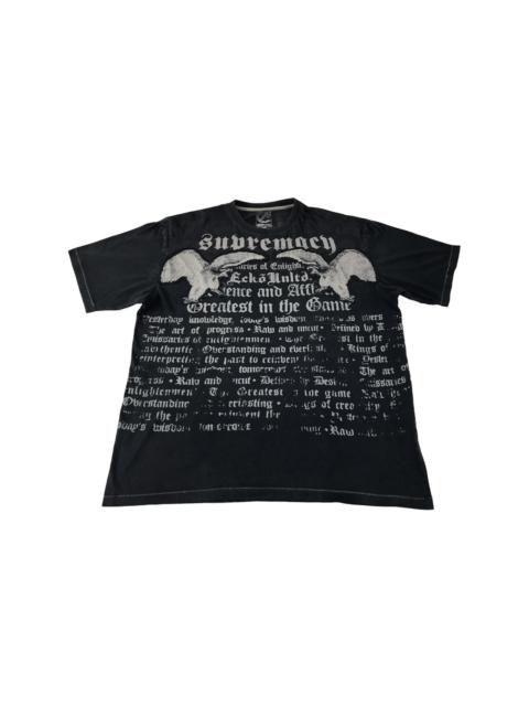 Other Designers Vintage - Ecko Unltd Supremacy Gothic Punk Over Printed Tee