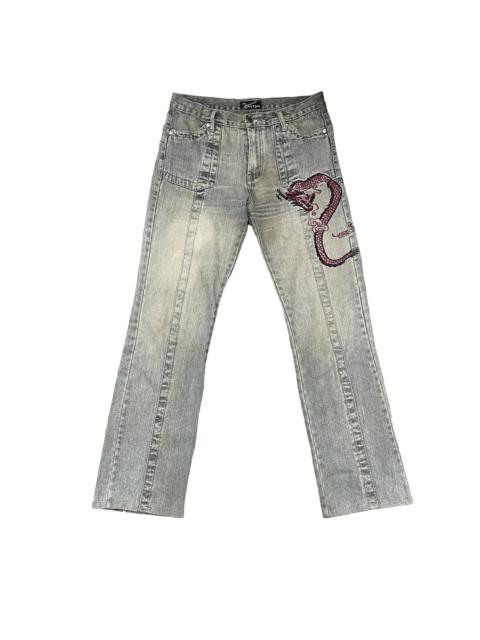 Other Designers Japanese Brand - Vintage Kaoiya Dragon Embroidery Denim Pants
