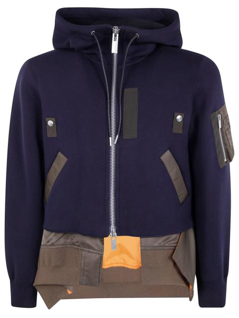 sacai Sacai Men Twill Hoodie