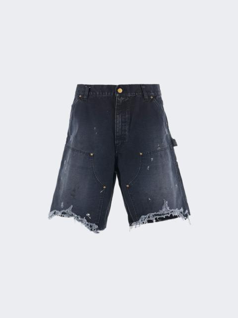 SAINT M×××××× Double Knee Shorts Black
