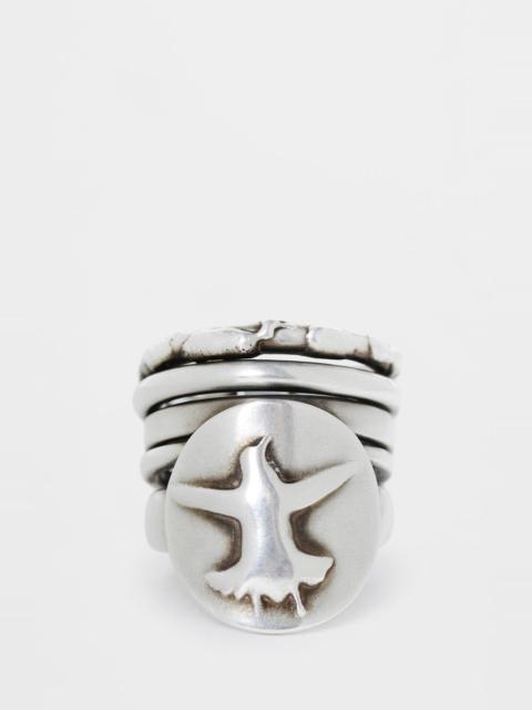 Ann Demeulemeester Mossa Flying Bird Stacked Ring