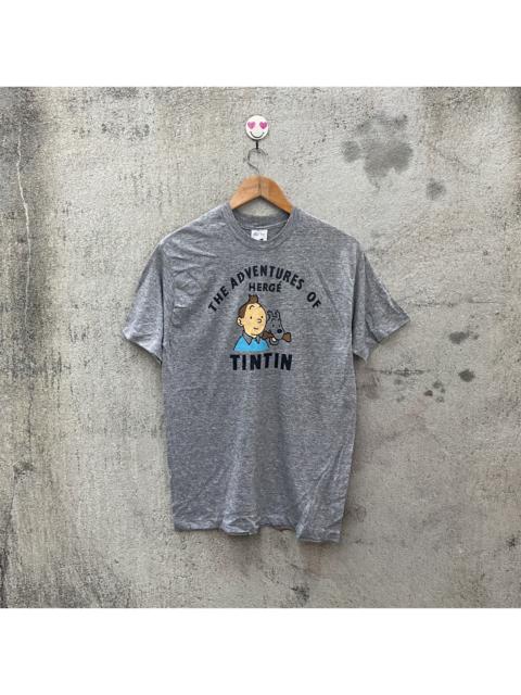 Other Designers Cartoon Network - Vintage 80s tintin tshirt rayon