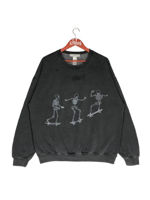 Other Designers Urban Outfitters - Skeleton Skateboard Sweatshirt Big Logo