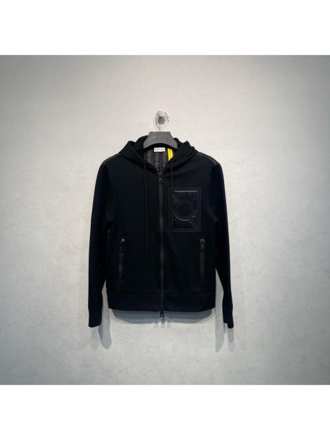 Louis Vuitton Louis Vuitton pearl logo black and blue color-blocked baseball jacket