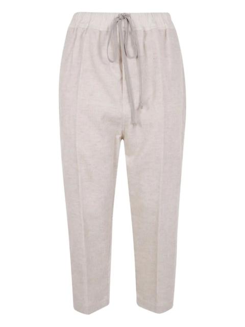 Rick Owens Drawstring Astaires Cropped Trousers
