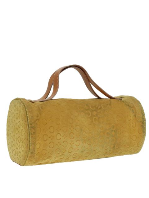 CELINE CELINE C Macadam Canvas Hand Bag Yellow Gold