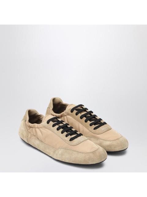 Prada Prada Camel Re-Nylon And Suede Sneaker Collapse Women