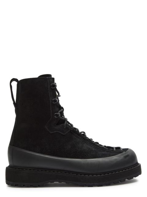 CELINE CELINE PAGES STUDDED ZIPPED BOOT IN SUEDE CALFSKIN