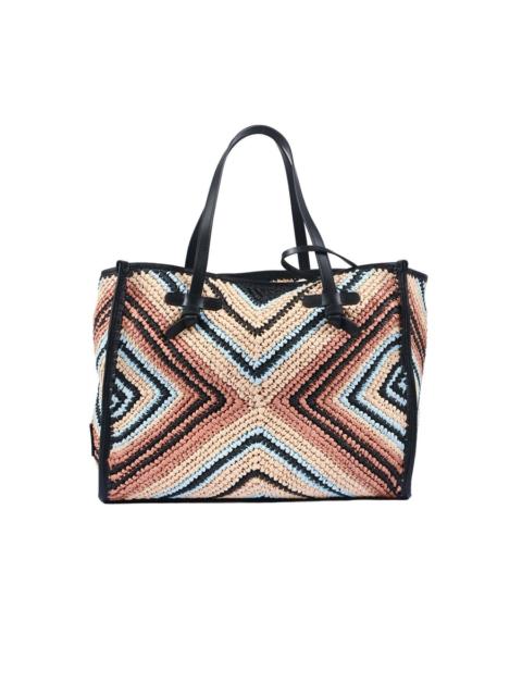 Other Designers Gianni Chiarini Leather And Fabric Bag