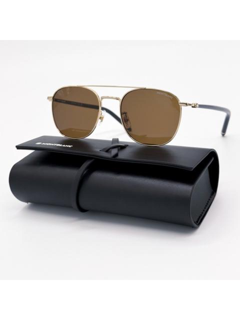 Montblanc NEW MONTBLANC SUNGLASSES MEN BLACK/BROWN MB0271S 004 EYEWEAR