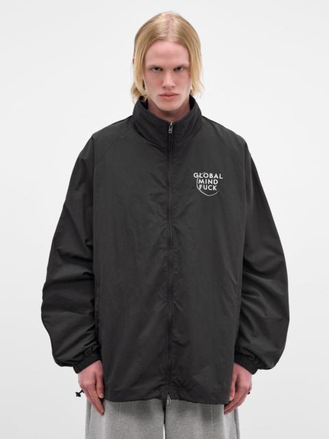 VETEMENTS Black Nylon Embroidered Windbreaker