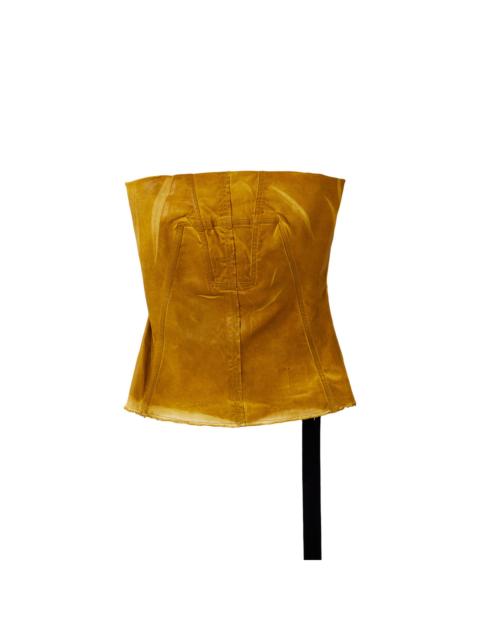 Rick Owens DRKSHDW BUSTIER TOP (OCHRE)