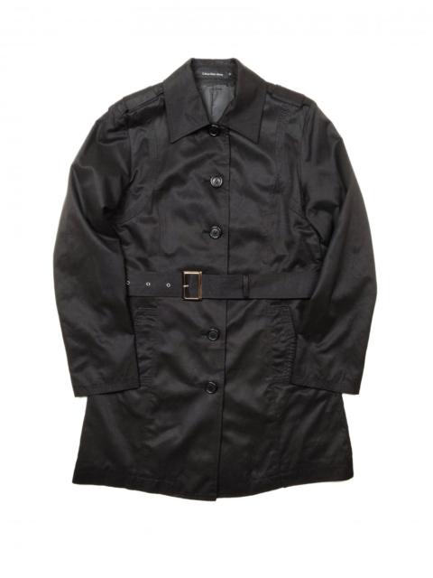 Other Designers Calvin Klein - Jeans Trench Coat Raincoat Long Jacket Femme