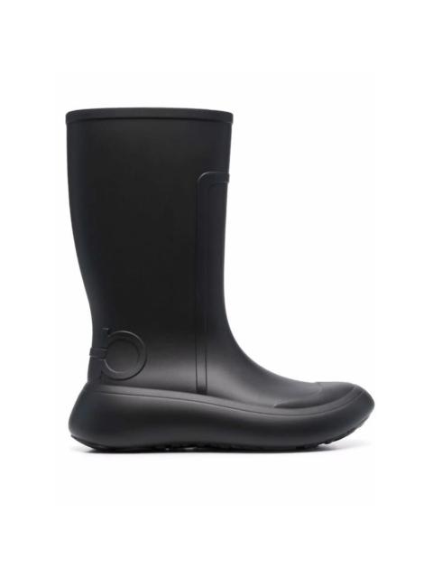 FERRAGAMO Ferragamo Gancini-Debossed Rain Boots