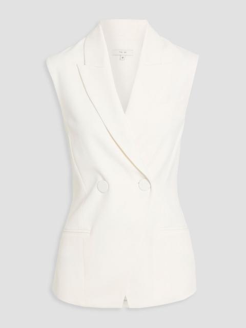 THE SEI Double-breasted crepe vest