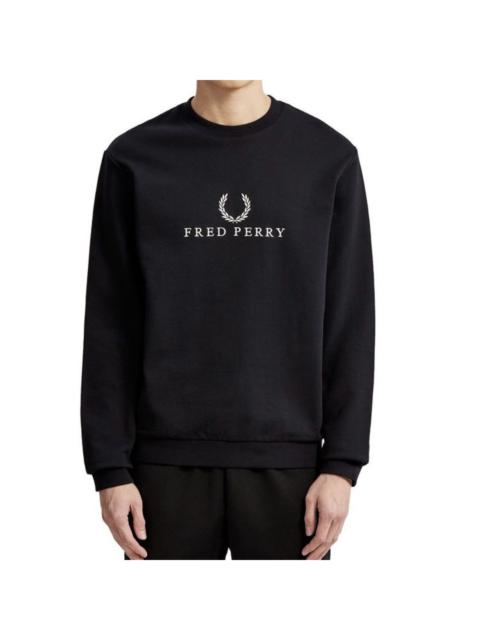 Fred Perry Y2K CLASSIC EMBROIDERED LOGO CREWNECK SWEATER