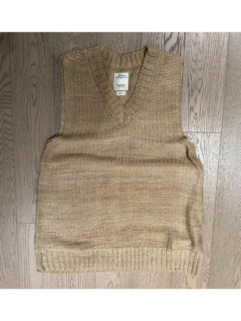 visvim 2020AW VISVIM Tussar Silk Vest Silk-Linen Blend Knit Vest