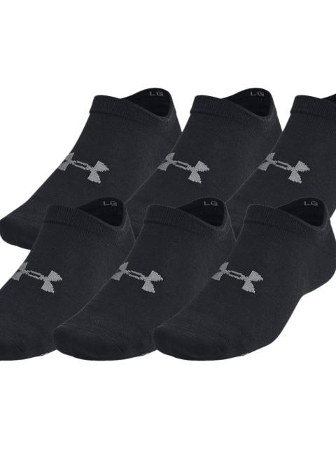 Under Armour Under Armour Mens Under Armour Essential 6 Pack No Show Socks