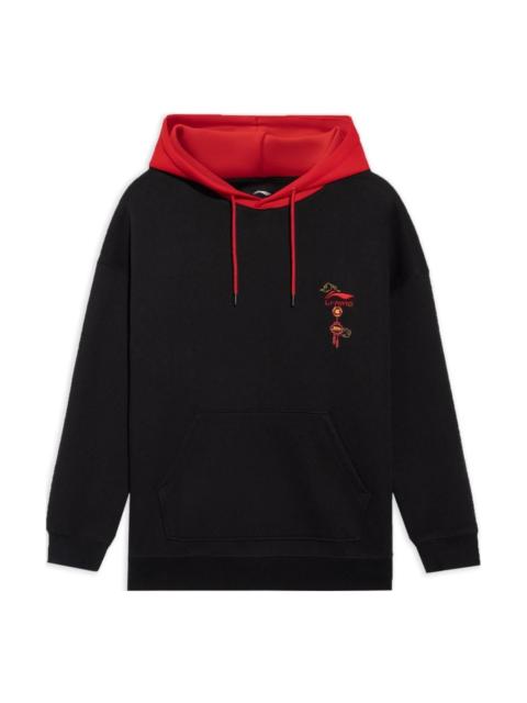 Li-Ning Li-Ning Chinese New Year Graphic Hoodie 'Black Red' AWDS369-2