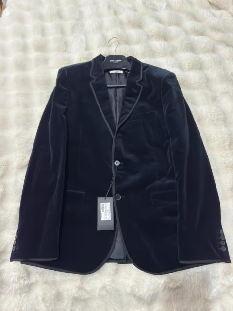 SAINT LAURENT Brand new Saint Laurent (SLP) men's midnight blue velvet blazer (2014 collection)