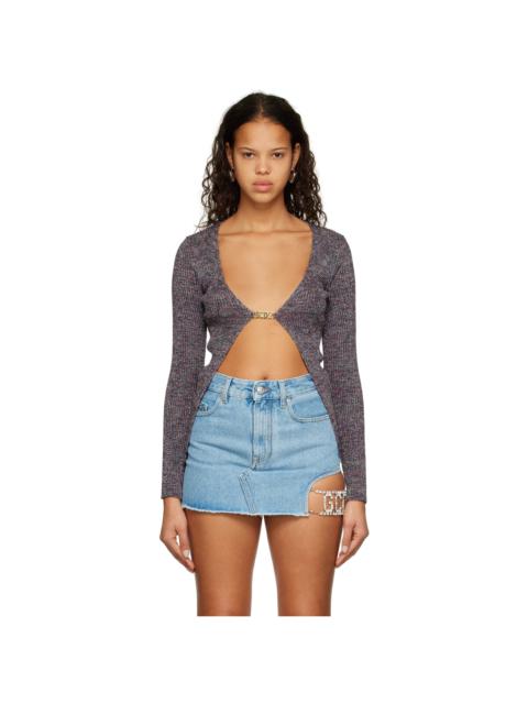 GCDS Multicolor Clip Cardigan