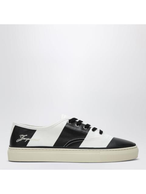 JACQUEMUS Jacquemus Les Fefe White/Black Canvas Sneakers Women