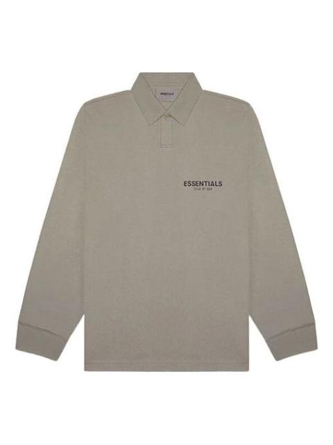 ESSENTIALS Fear of God Essentials FW20 Long Sleeve Polo Shirt 'Taupe' FOG-FW20-355