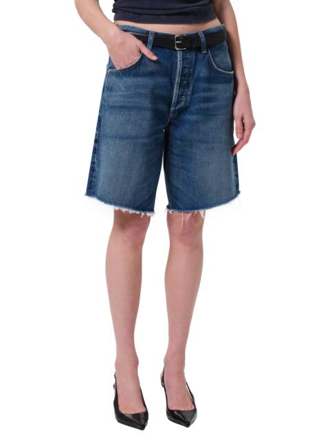 Citizens of Humanity Citizens of Humanity Ayla High Waist Denim Cutoff Bermuda Shorts in Chaya at Nordstrom
