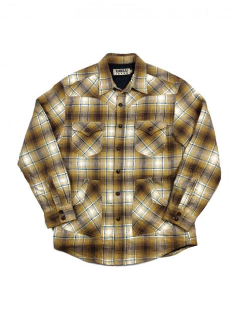 Other Designers Kansai Yamamoto - Kansai Jeans Checkered Western Light Jacket Outerwear