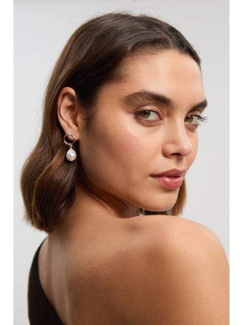 KAREN MILLEN Modern Pearl Earrings