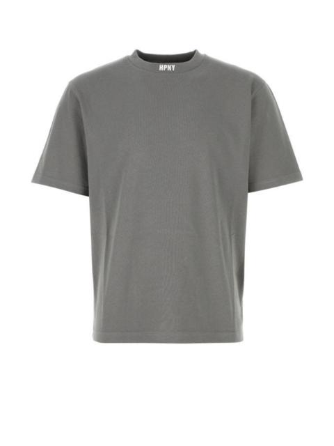 HERON PRESTON Grey Cotton Oversize T-Shirt