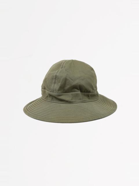 orSlow US Navy Hat - Green Herringbone