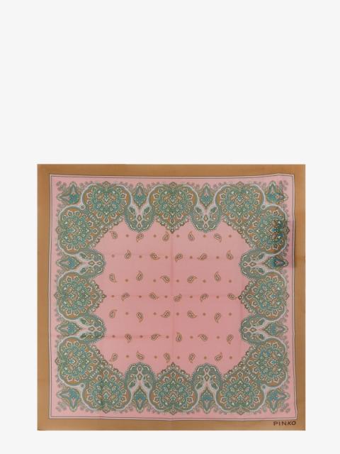 PINKO Pinko Valzer Cotton Foulard Multicolor