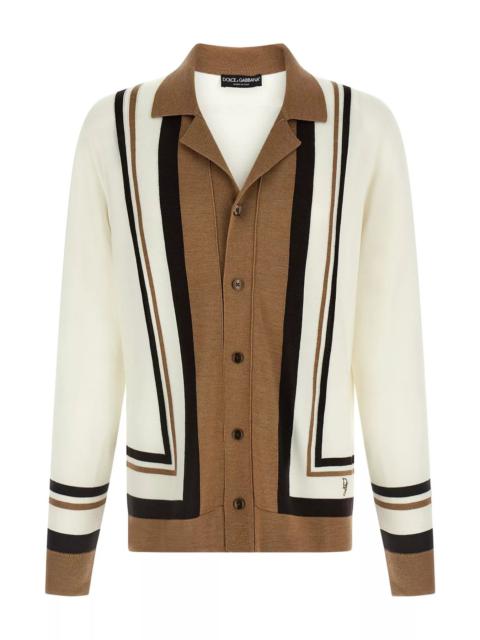 Dolce & Gabbana Men Logo Embroidery Cardigan