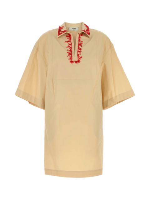 FENDI Fendi Women Pastel Yellow Poplin Dress