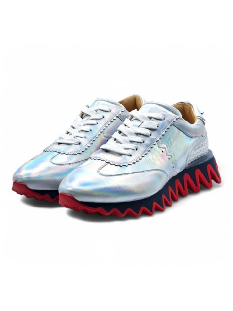 Christian Louboutin Loubishark Iridescent Sneakers - Laser Silver EU 44 / US 11